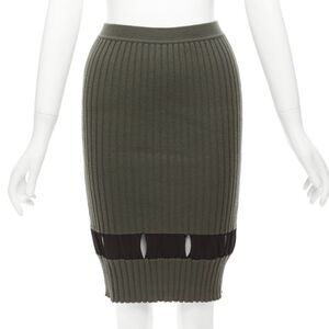 Alexander Wang Cut Out Pencil Knee Skirt